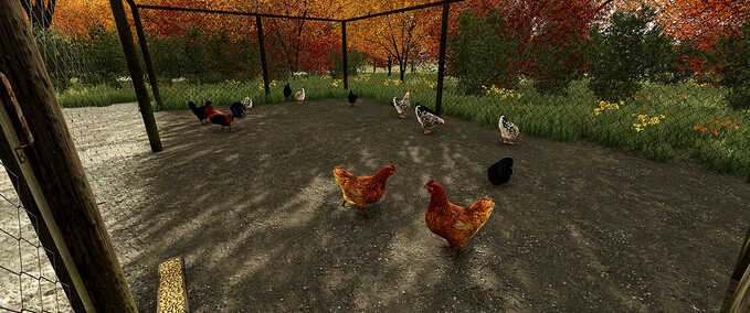 Animal Pens Chicken Barn Farming Simulator mod