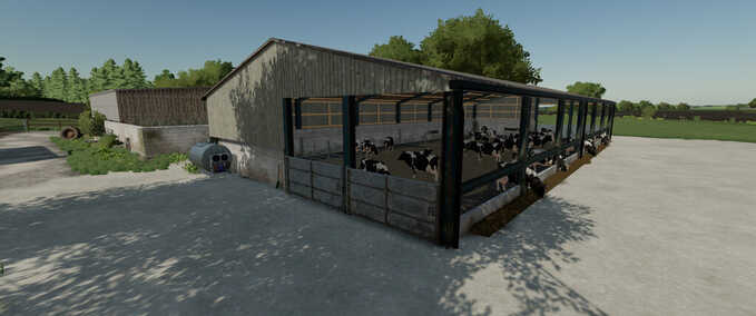 Animal Pens Large UK Cow Barn Farming Simulator mod