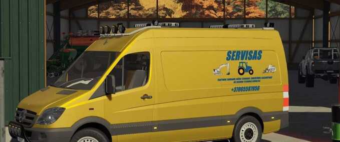 Sonstige Fahrzeuge Mercedes Benz Sprinter Service Landwirtschafts Simulator mod