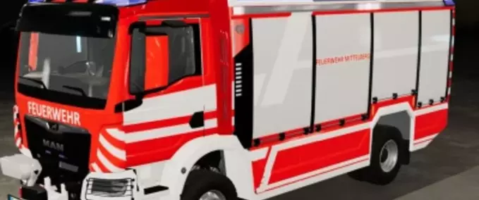 Feuerwehr MAN TGM 2023 AT3 TLF/RW Landwirtschafts Simulator mod