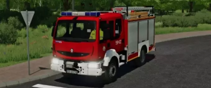 Fire department Renault Midlum GBA Farming Simulator mod