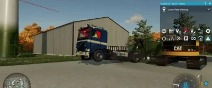 Trucks Volvo F12 with 20ft and DTEC Chassis Farming Simulator mod