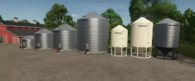 Silos Meridian Grain Bin Pack Farming Simulator mod