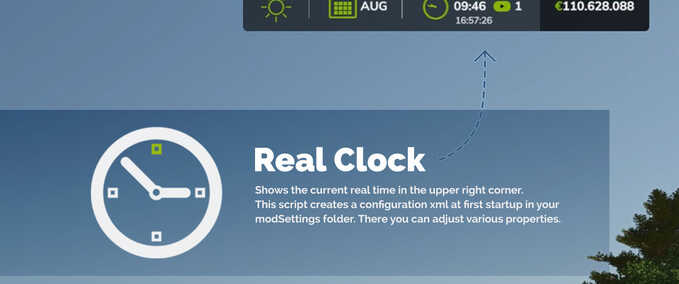 Gameplay RealClock Mod Farming Simulator mod