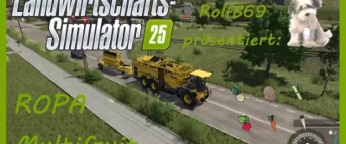 Combines & Excavators Multifruit ROPA Farming Simulator mod