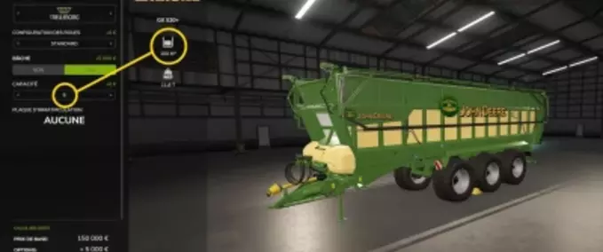 Anhänger Krone GX520+ (John Deere Edition) Landwirtschafts Simulator mod