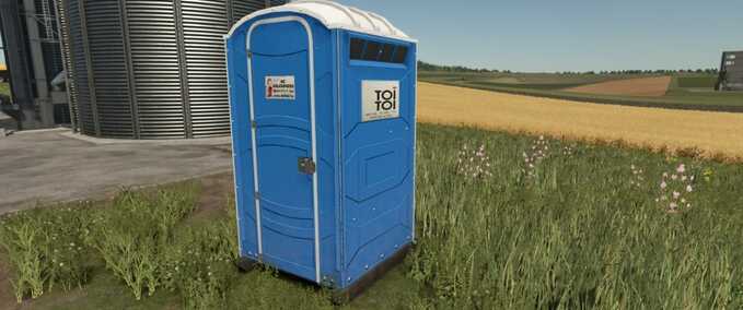 Dekoration Platzierbare Toitoi Toilette Landwirtschafts Simulator mod