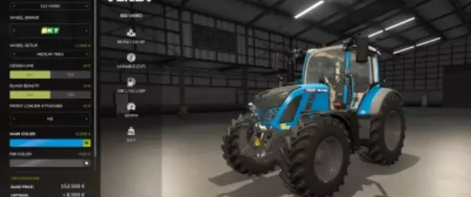 Fendt Fendt Vario 500 Wide Tires Multicolor Farming Simulator mod