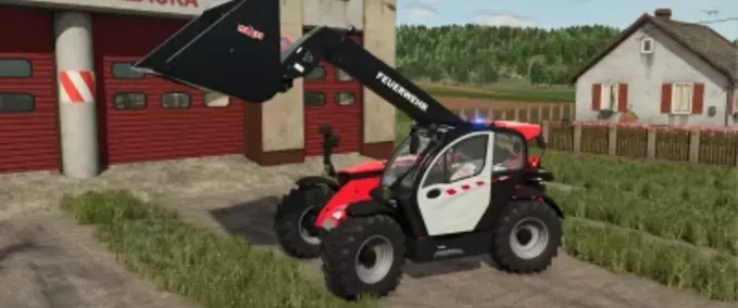 Teleskoplader Manitou Feuerwehr Teleskoplader Landwirtschafts Simulator mod