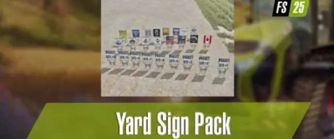 Decoration Yard Sign Pack Farming Simulator mod