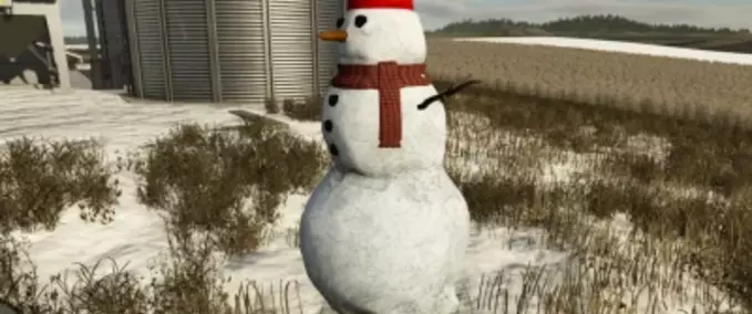 Decoration Snowman Farming Simulator mod