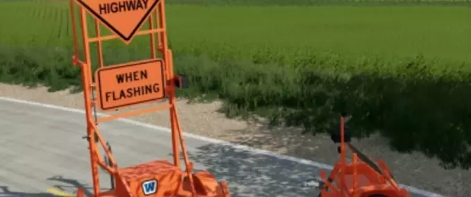 Other Vehicles Wanco TWS Traffic Management Sign Farming Simulator mod