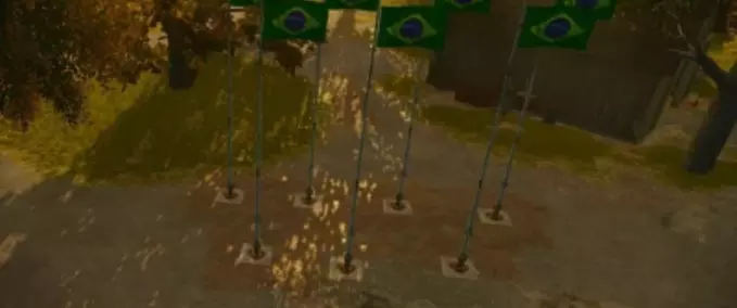 Dekoration Flagge von Brasilien Landwirtschafts Simulator mod