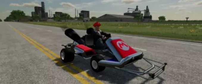 Other Vehicles Mario Kart with Animations and Mario Hat Farming Simulator mod