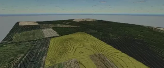 Maps 1x Real Terrain Map Farming Simulator mod