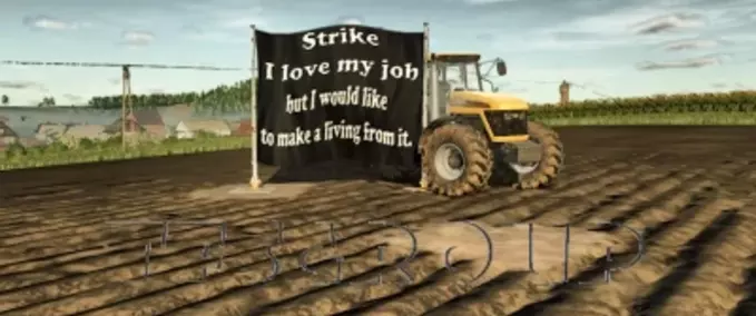 Dekoration Streik Protesttafeln Landwirtschafts Simulator mod