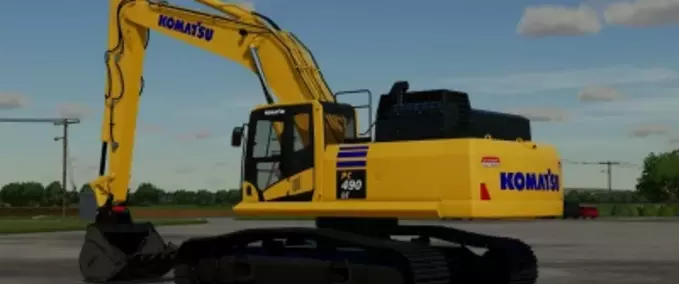 Bagger & Radlader Komatsu PC490LC-10/11 Landwirtschafts Simulator mod