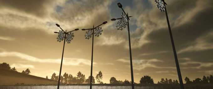 Decoration Modern Christmas Floor Lamp Pack Farming Simulator mod