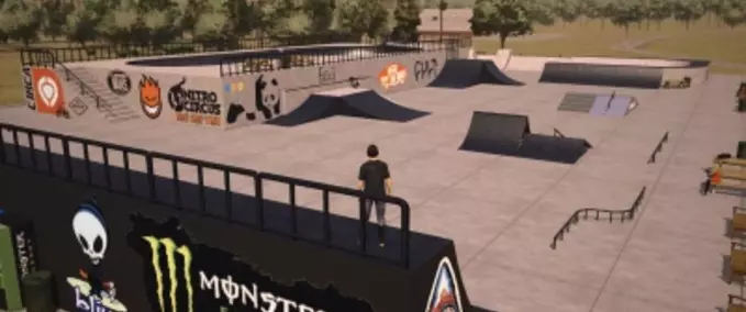 Decoration Skatepark Farming Simulator mod