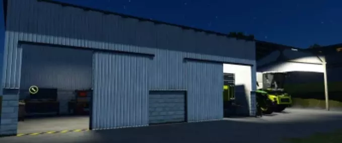 Sheds Open Building Farming Simulator mod