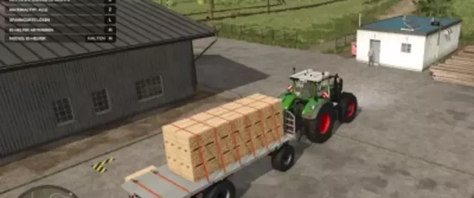 bale transport Kroeger HKD402 Flatbed Autoload Farming Simulator mod