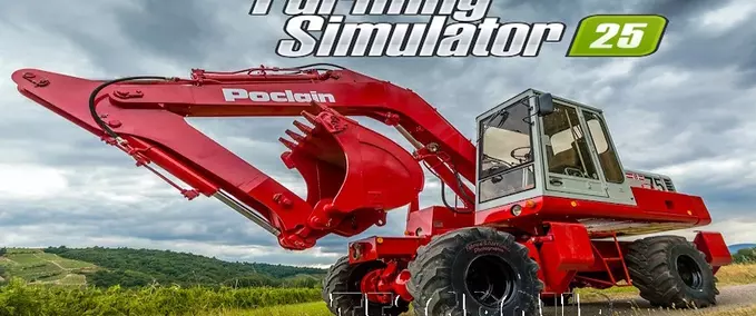 Exevators Poclain PB-75 Wheeled Excavator Farming Simulator mod