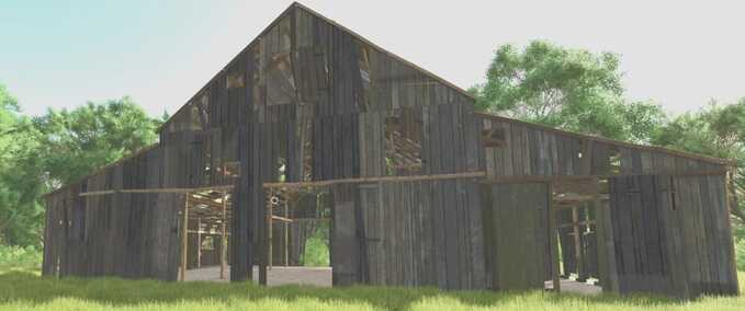 Decoration Old and Ruined Barns Farming Simulator mod