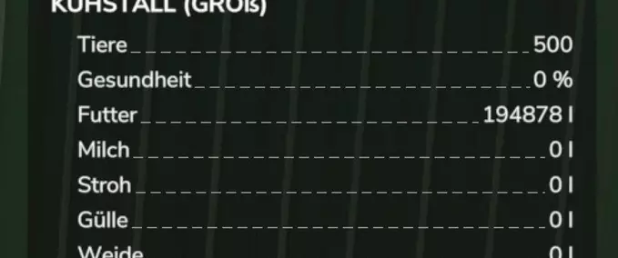 Tierställe Größerer Kuhstall Landwirtschafts Simulator mod