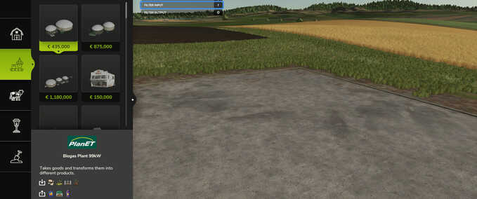 Scripts Filter Shop Productions Farming Simulator mod