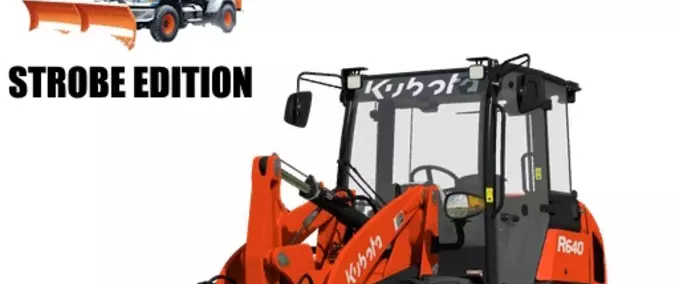 front loader Kubota Front Loader Strobe Lights Edit Farming Simulator mod