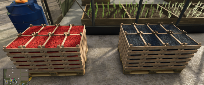 Greenhouses Greenhouse with additional fruit + extra sales station Farming Simulator mod