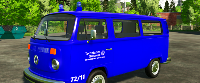 Fire department THW vehicle of the THW Mittelberg Farming Simulator mod