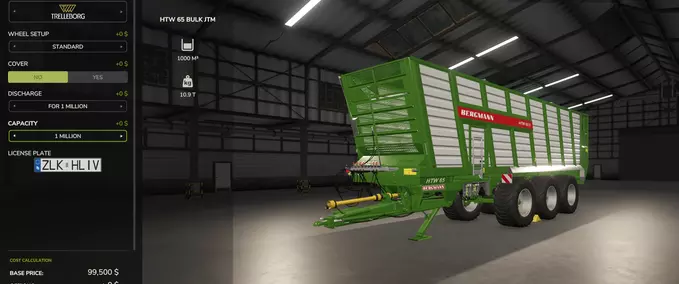 Other trailers Bergmann HTW 65 Bulk Trailer Farming Simulator mod