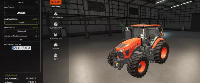 Other manufactors Kubota M8 Series Farming Simulator mod