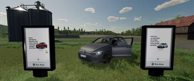 Dekoration Werbetafel - Volkswagen Landwirtschafts Simulator mod