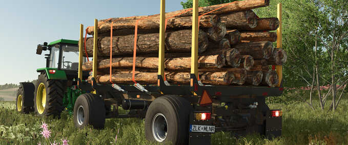 Other trailers HW80 Wood Trailer Farming Simulator mod