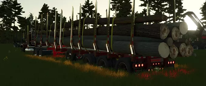 Animal Transport Manac Powerwing Log Trailer Farming Simulator mod