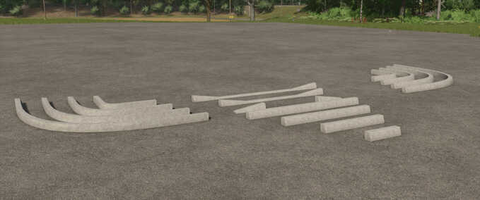 Decoration Concrete Curbs Pack Farming Simulator mod