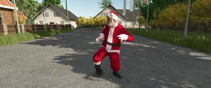 Decoration Santa Claus Animated Decoration Farming Simulator mod