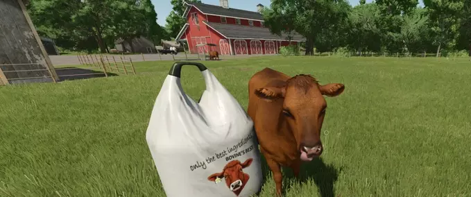 Placeable Objects Bovine's Best TMR Big Bag Cow Food Farming Simulator mod