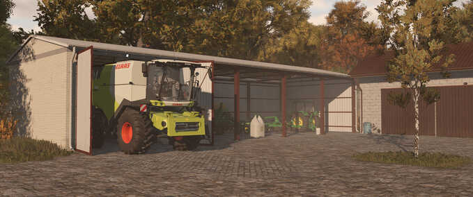 Schuppen Schuppen mit Garage Landwirtschafts Simulator mod