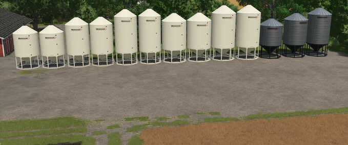 Silos Meridian Grain Bin Pack Farming Simulator mod