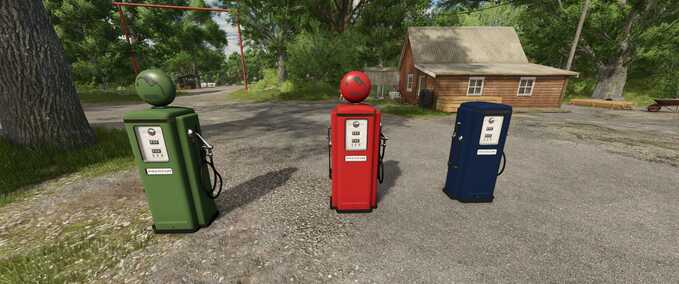 Placeable Objects Vintage Gas Station Pack Farming Simulator mod