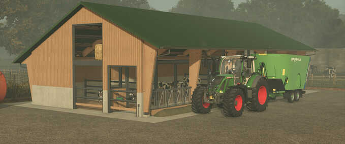 Animal Pens Open Front Cowshed Farming Simulator mod