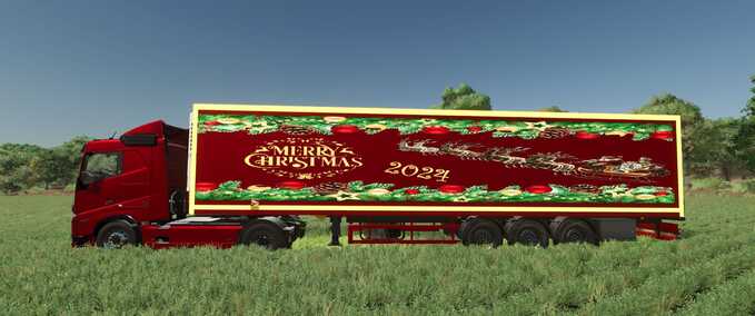 Other trailers Merry Christmas and Happy New Year Semi-Trailer Farming Simulator mod