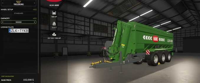 Overloader Hawe ULW 4000 Bulk Farming Simulator mod