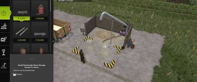 Silos Kleines handgemachtes Steinsilo Landwirtschafts Simulator mod