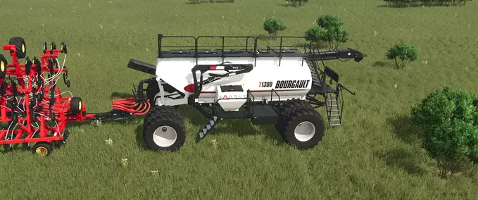 Seeders Bourgault 3420-100 Paralink Hoe Drill + 71300 Air Cart Farming Simulator mod