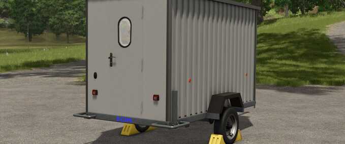 Sheds We Walk Construction Trailer Farming Simulator mod