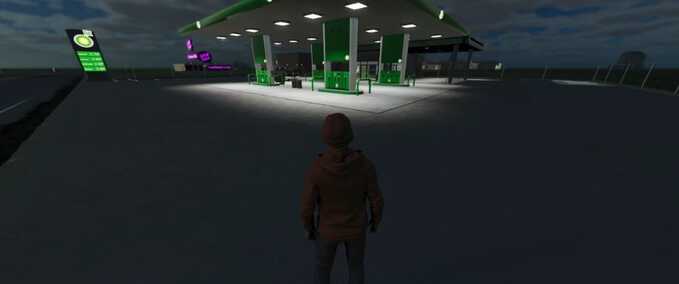 Placeable Objects BP Gas Station Farming Simulator mod